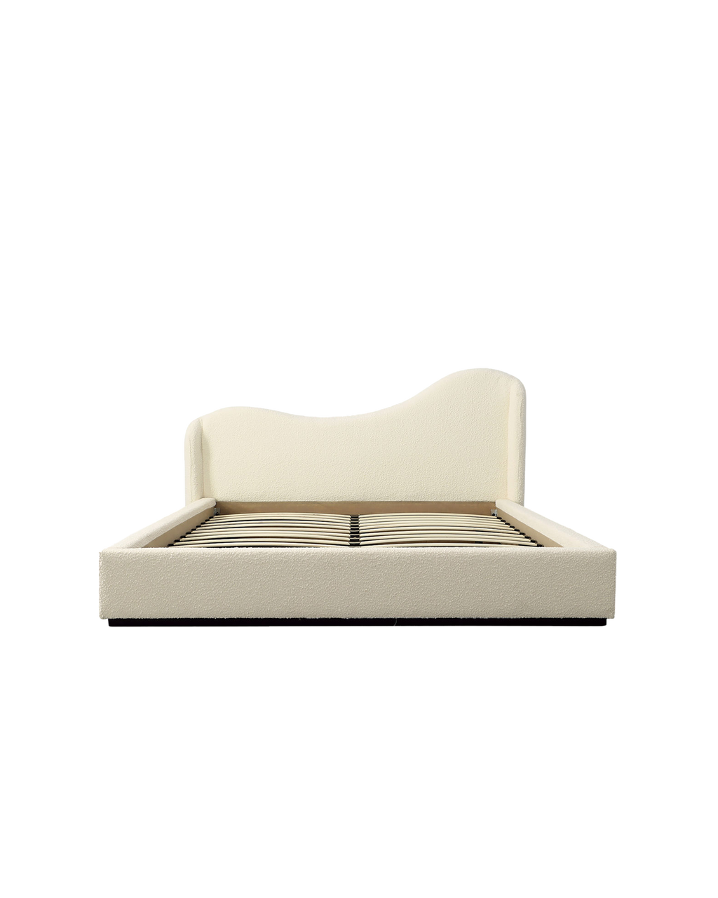 WAVE BOUCLE LOW PROFILE BED OffWhite Palette
