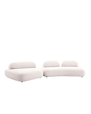 CALASSO ASYMMETRICAL SOFA WHITE