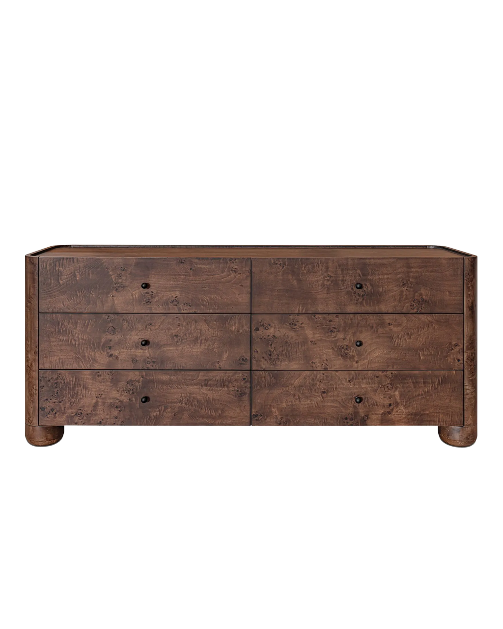 MABEL DARK BROWN BURL DRESSER – Off-White Palette