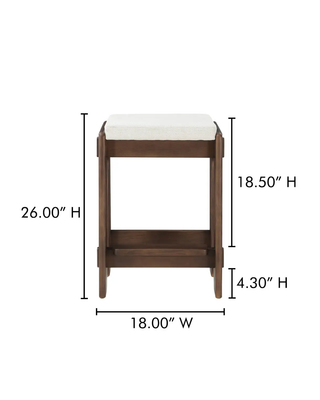 ARDEN WALNUT COUNTERSTOOL