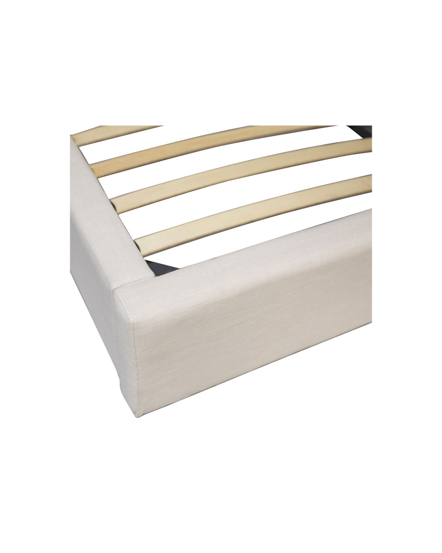 LINEN LOW PROFILE BED OffWhite Palette