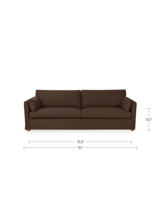 ELLINGTON DARK BROWN SOFA