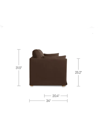 ELLINGTON DARK BROWN SOFA