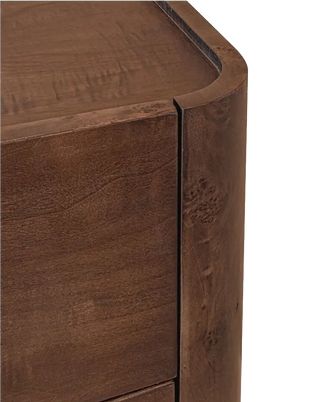 MABEL DARK BROWN BURL DRESSER