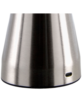 POLISHED SILVER CORDLESS LAMP
