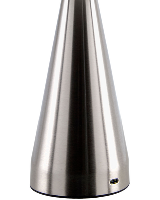 POLISHED SILVER CORDLESS LAMP