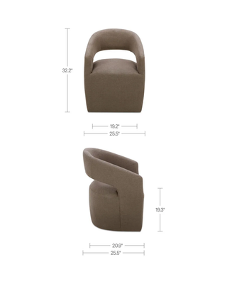 BARROW ROLLING DINING CHAIR