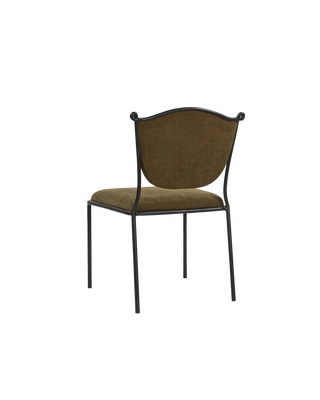 BRUNELLA GREEN DINING CHAIR