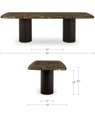 EMPERADOR MARBLE DINING TABLE