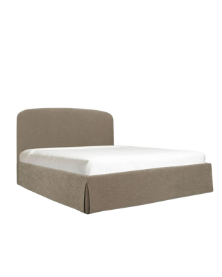 ANTONETTE TAUPE STORAGE KING BED
