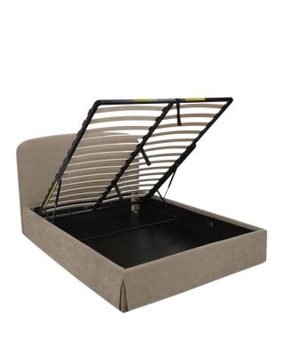 ANTONETTE TAUPE STORAGE KING BED