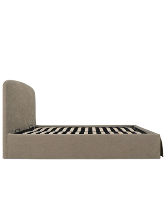 ANTONETTE TAUPE STORAGE KING BED