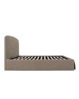 ANTONETTE TAUPE STORAGE BED QUEEN