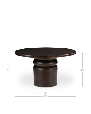 MARO DARK BROWN DINING TABLE