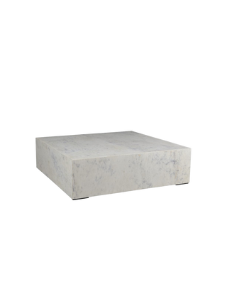 WHITE MARBLE COFFEE TABLE