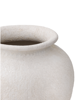 SMALL REINE WHITE CLAY POTTERY